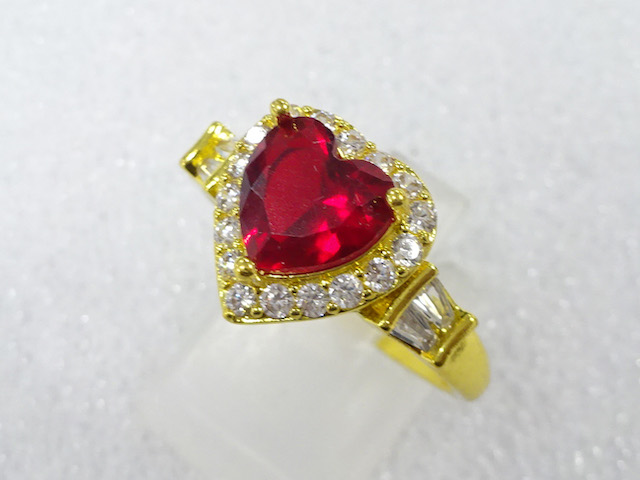COLORED STONE FASHION RING / JP SIZE 21